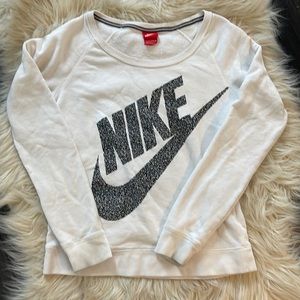 White Nike Crew Sweatshirt